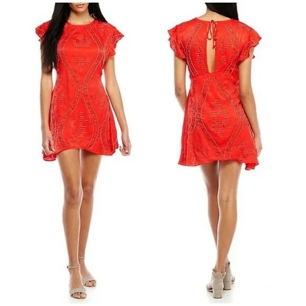 Free people beaded mini